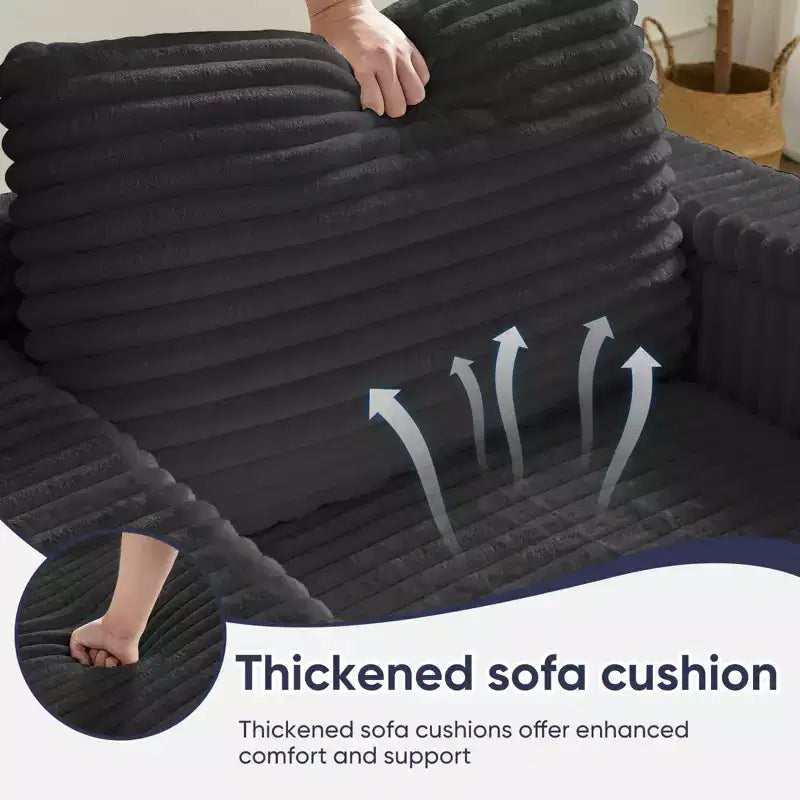 43 W Oversized Chaise Lounge Chair Indoor with Ottoman