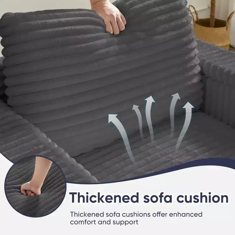 43 W Oversized Chaise Lounge Chair Indoor with Ottoman