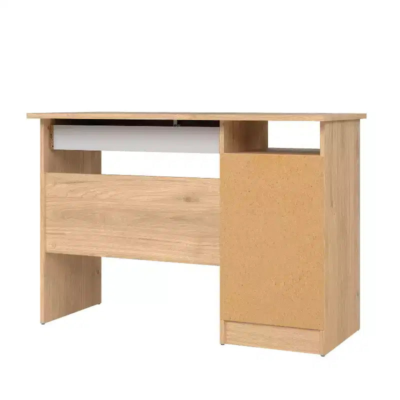 29.76 in.H Beige Color Wood Writing Desks with Concealed Storage Compartment