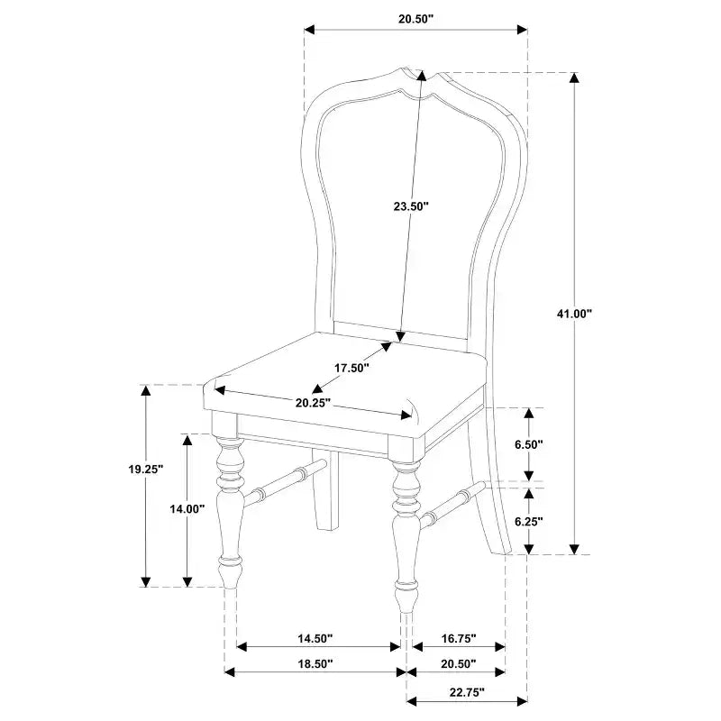 Bennett Upholstered Fabric and Wood Dining Chairs with Rounded Backs and Turned Legs (Set of 2)
