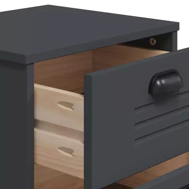 Bedside Cabinet Accent End Table Bedroom Furniture Solid Wood Pine