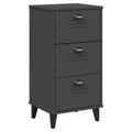 Bedside Cabinet Accent End Table Bedroom Furniture Solid Wood Pine