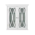 Teamson Home Florence 2 Door Wooden Removable Wall Cabinet with Adjustable Shelves, White