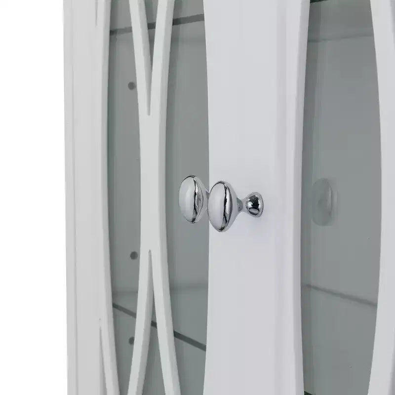 Florence 2 Door Wooden Removable Wall Cabinet with Adjustable Shelves, White