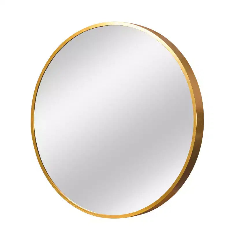 20 Gold Aluminum Round Framed Bathroom Vanity Mirror