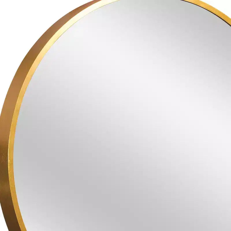 20 Gold Aluminum Round Framed Bathroom Vanity Mirror