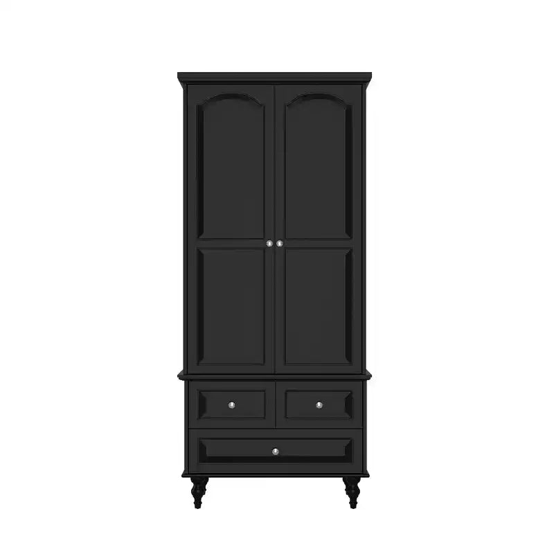Wardrobe Closet 2 Door 3 Drawer with Tall Legs