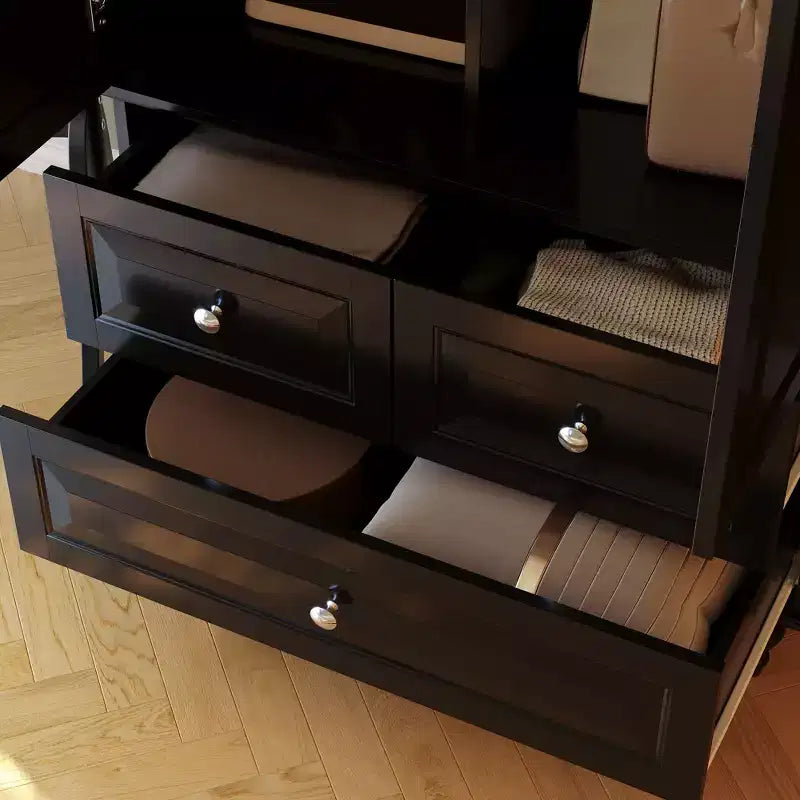 Wardrobe Closet 2 Door 3 Drawer with Tall Legs